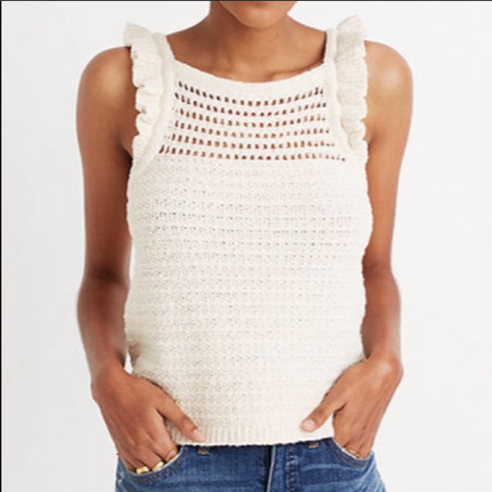 Madewell Crochet sweater tank